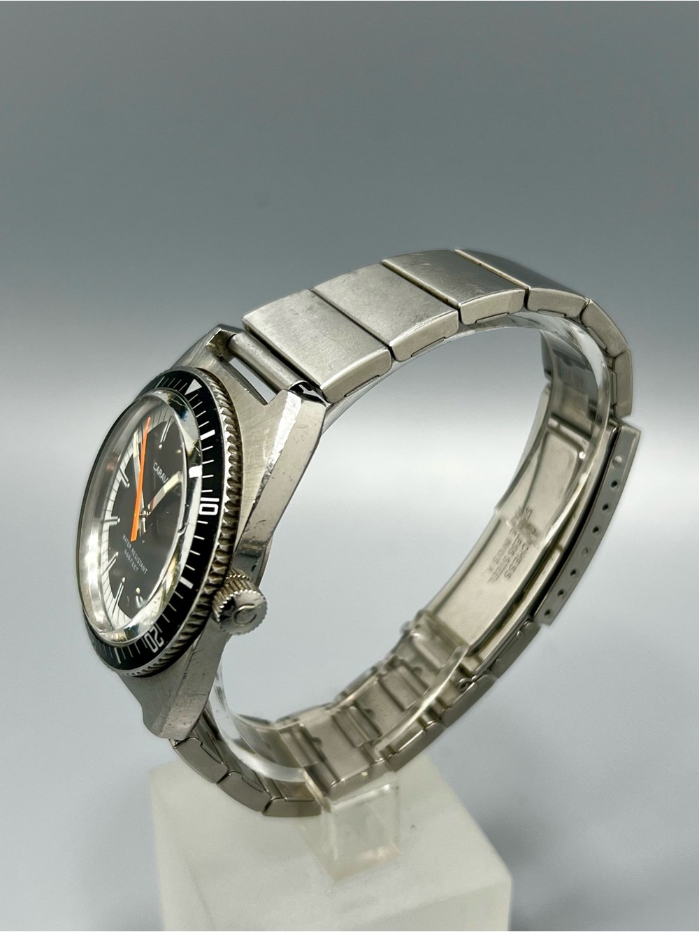 CARAVELLE Devil Diver 666 1970's era Stainless Steel Mans Watch - Picture 3 of 14